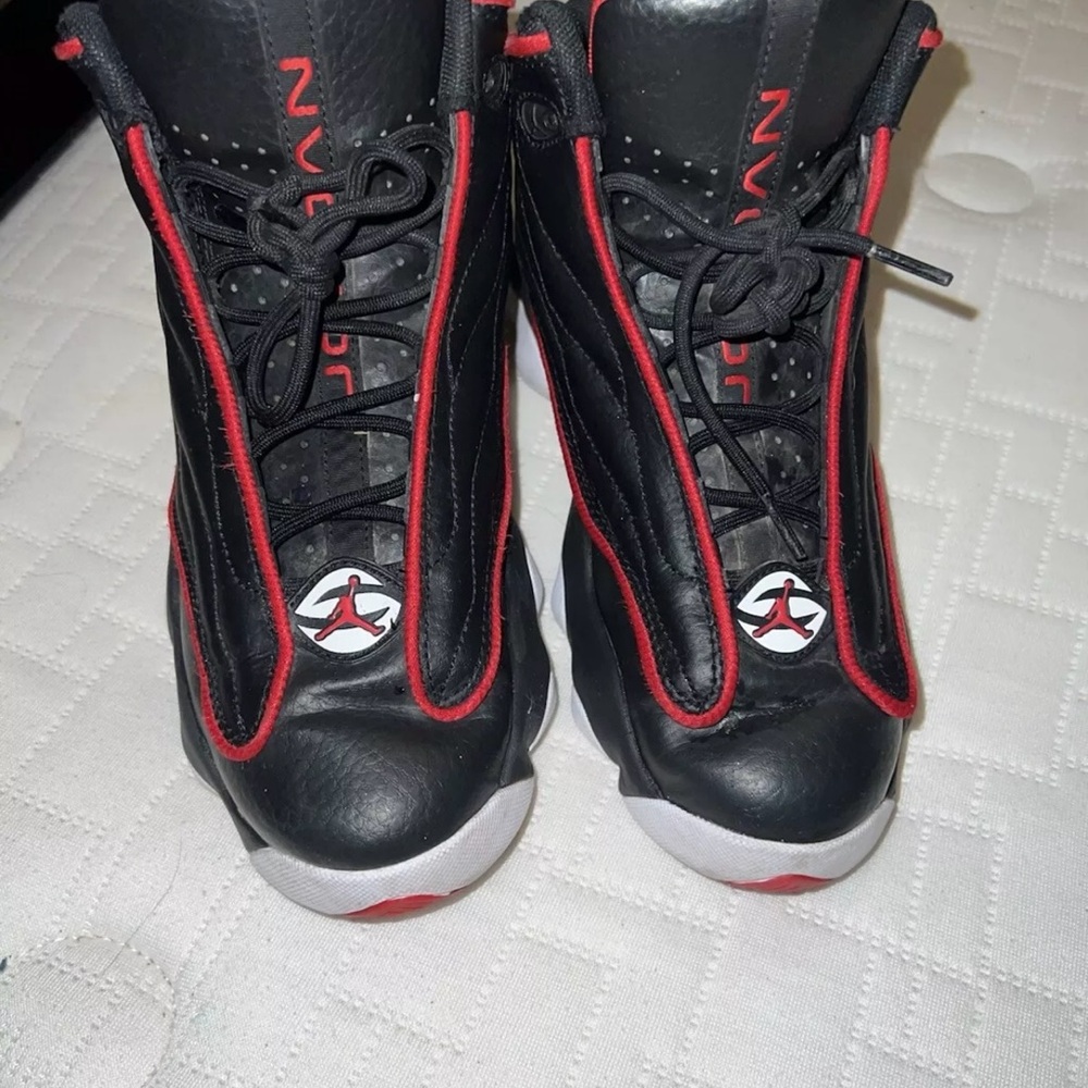 Air Jordan Black and Red Sneakers